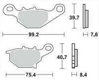 Bremsbeläge  Lucas TRW  MCB 772 SI