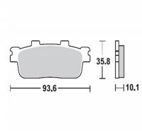 Bremsbeläge  Lucas TRW  MCB 800 SI