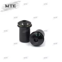 Verkleidungsschraube M5 x 15mm Alu schwarz eloxiert mit Gummimuttern SSK155