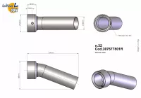 thumbnail image 2 of LeoVince DB Killer Exhaust Insert – EVO 2 32BF 307919801R For Yamaha Suzuki BMW Kawasaki 2 of 4